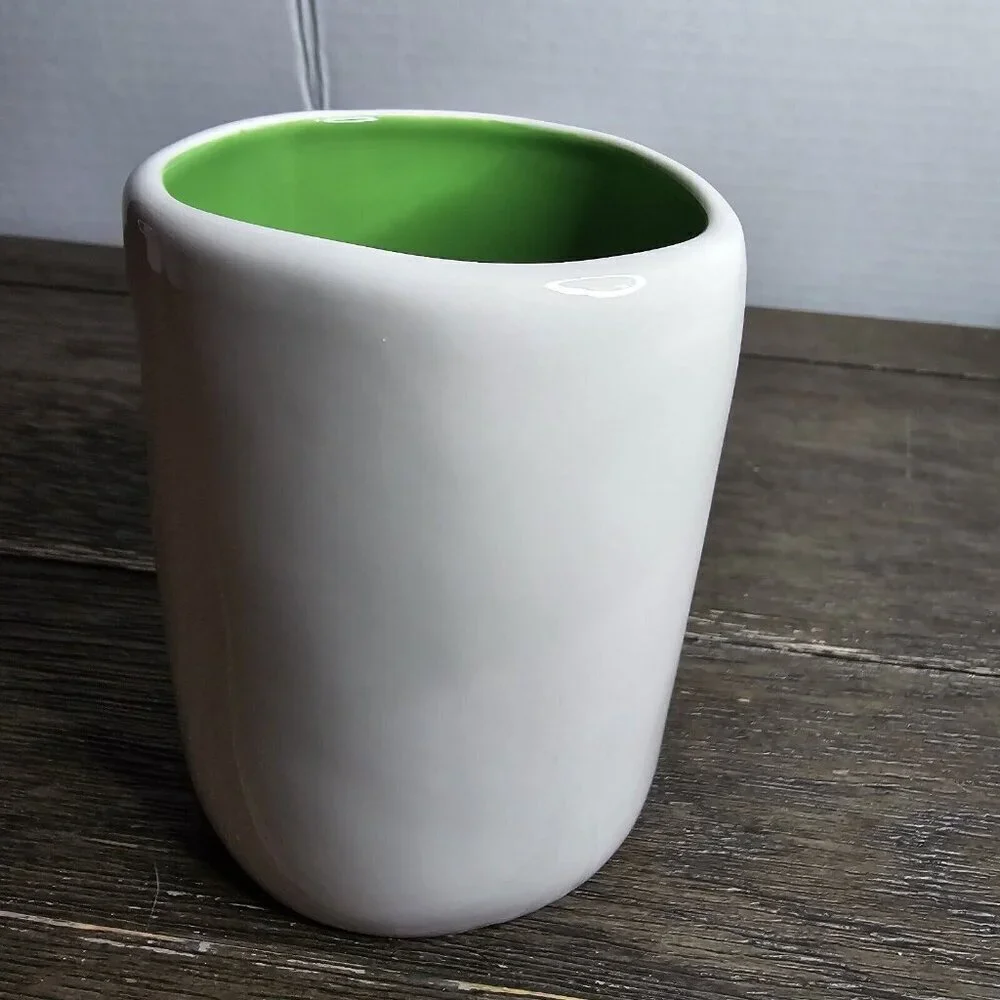 Rae Dunn Artisan Green Tea Mug Green Interior Magenta Farmhouse